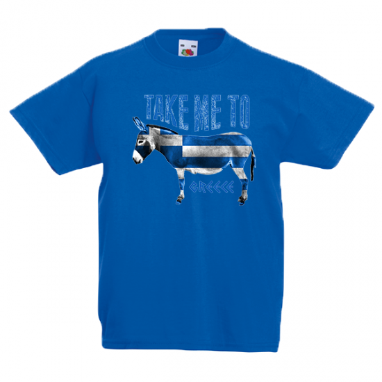 T-Shirt with print Take Me To Greece-2450