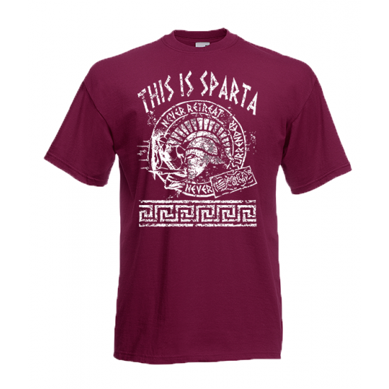 This Is Sparta Big Helmet T-Shirt with print