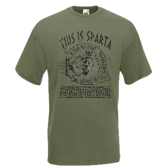 This Is Sparta Big Helmet T-Shirt with print