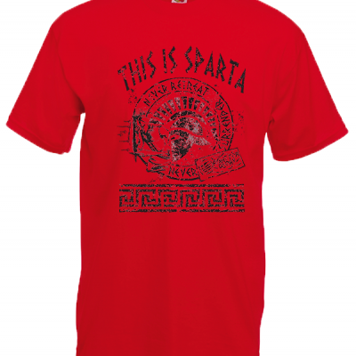 This Is Sparta Big Helmet T-Shirt with print