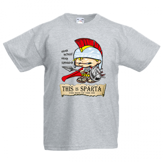 T-Shirt with print This Is Sparta Warrior-A5140