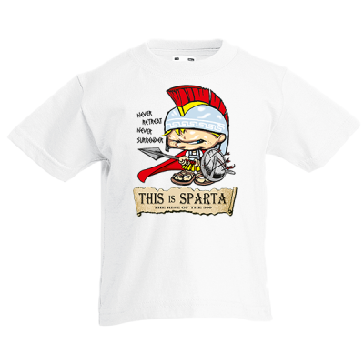This Is Sparta Warrior Kids T-Shirt with print