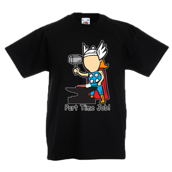 T-shirt με στάμπα Thor Part Time Job-3692