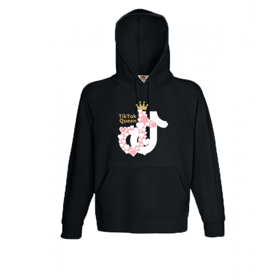 Tik Tok Queen 3 Hooded Sweatshirt with print