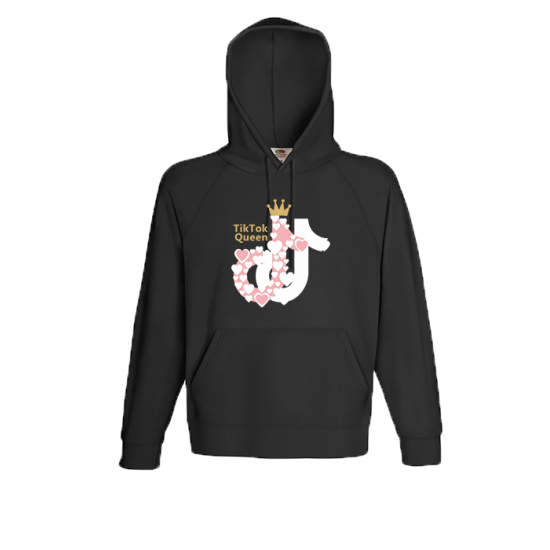 Tik Tok Queen 3 Hooded Sweatshirt with print