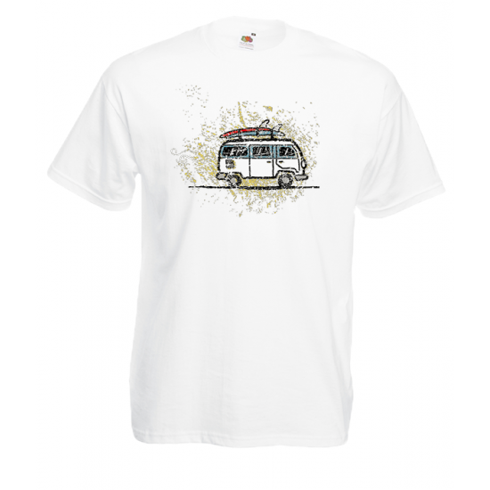 VW Camper T-shirt με στάμπα 