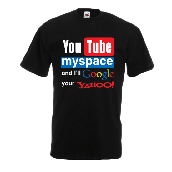 YouTube MySpace T-Shirt with print