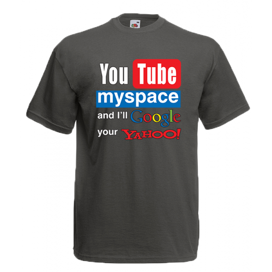 YouTube MySpace T-Shirt with print