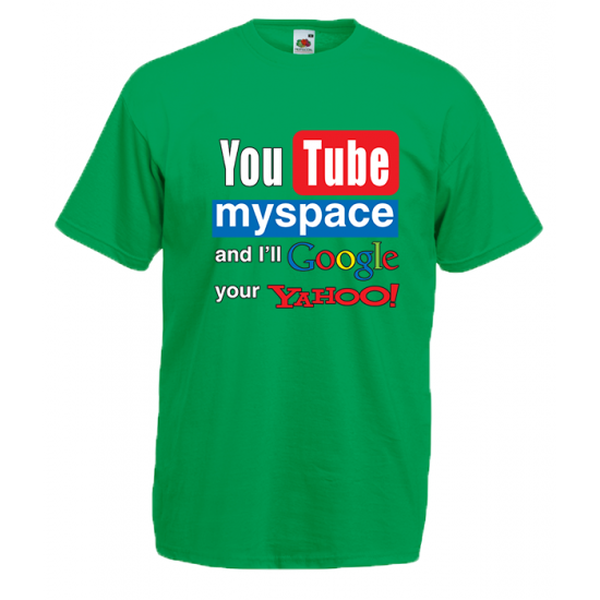 YouTube MySpace T-Shirt with print