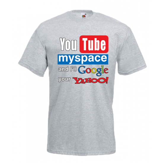 YouTube MySpace T-Shirt with print