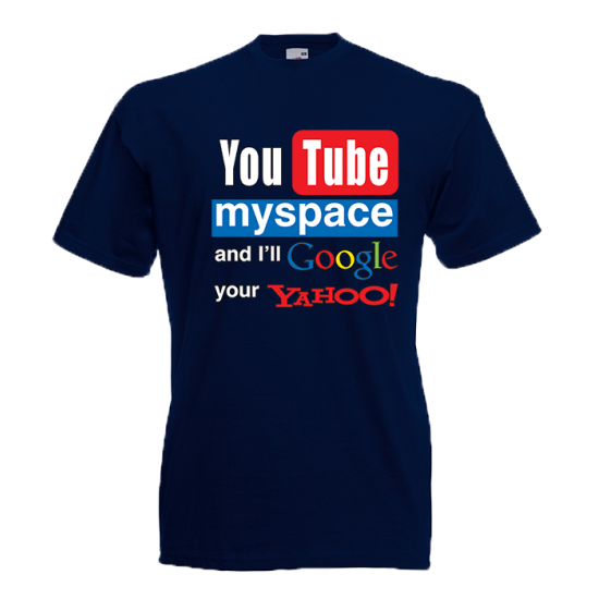 YouTube MySpace T-Shirt with print