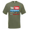 YouTube MySpace T-Shirt with print