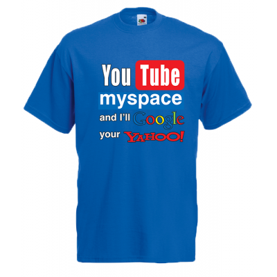 YouTube MySpace T-Shirt with print