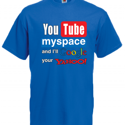YouTube MySpace T-Shirt with print