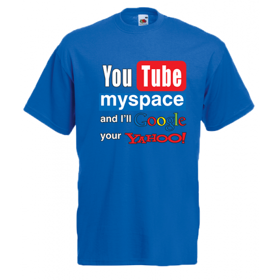 YouTube MySpace T-Shirt with print