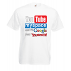 YouTube MySpace T-Shirt with print