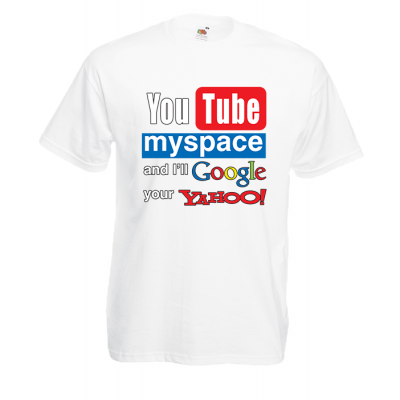 YouTube MySpace T-Shirt with print