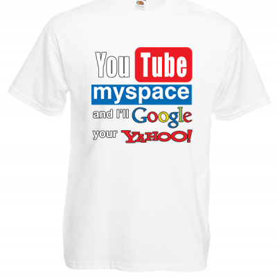 YouTube MySpace T-Shirt with print