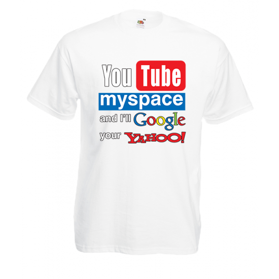 YouTube MySpace T-Shirt with print