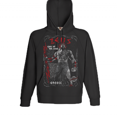 Zeus Red Φούτερ με στάμπα 